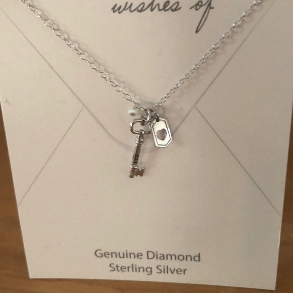 Sterling silver key necklace BFF - Picture 3 of 5